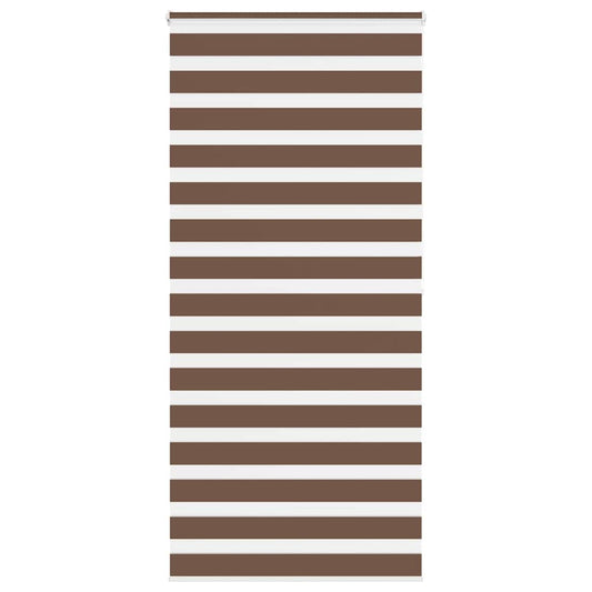 Zebra rullegardin brun 105x200 cm stofbredde 100,9 cm polyester