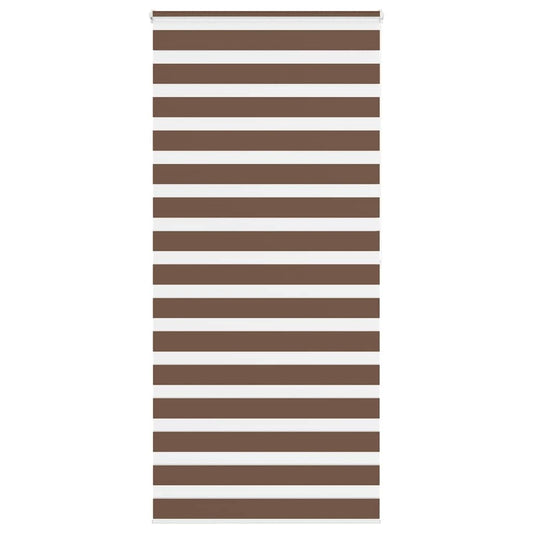 Zebra rullegardin brun 115x200 cm stofbredde 110,9 cm polyester