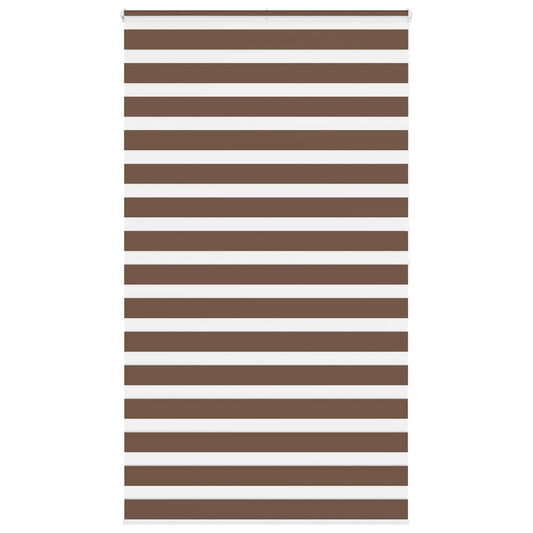 Zebra rullegardin brun 125x200 cm stofbredde 120,9 cm polyester