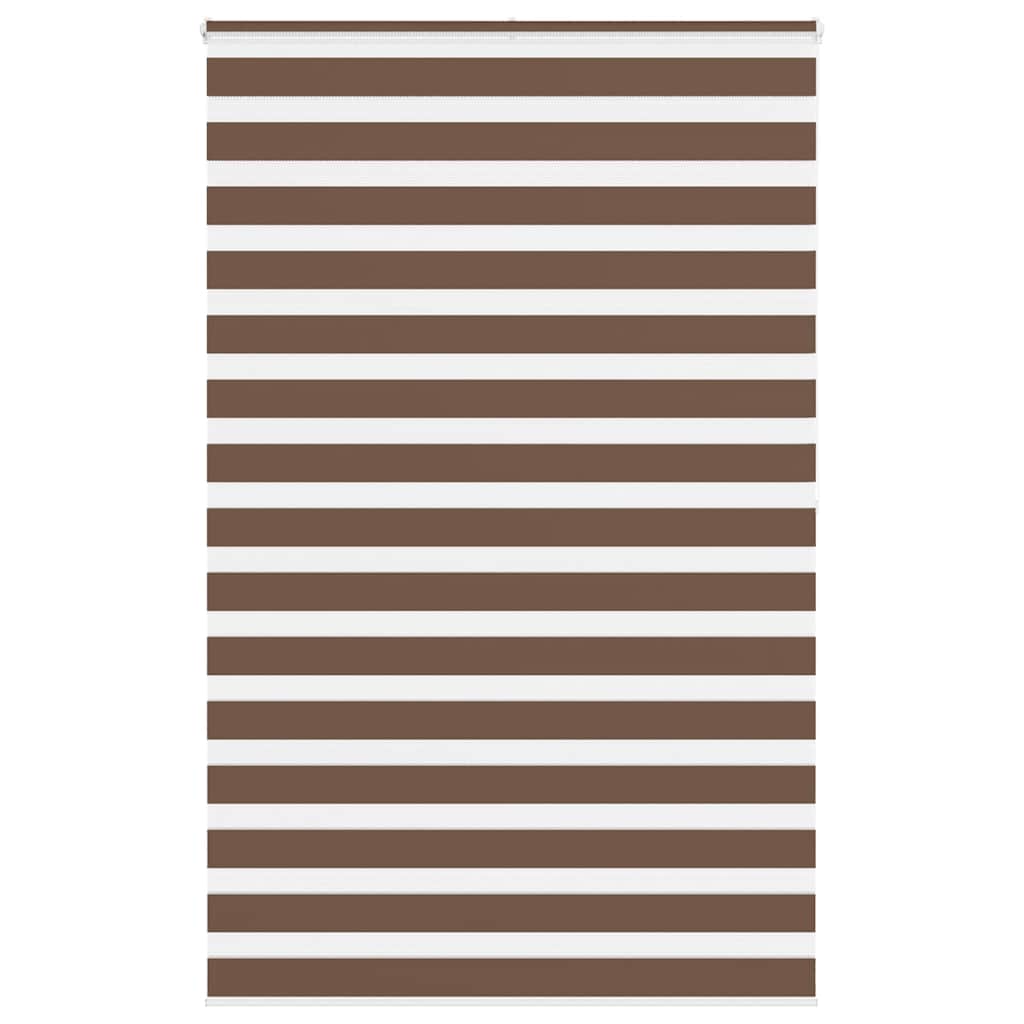 Zebra rullegardin brun 145x200 cm stofbredde 140,9 cm polyester