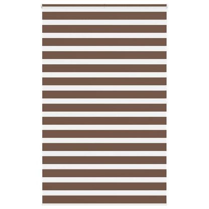 Zebra rullegardin brun 145x200 cm stofbredde 140,9 cm polyester