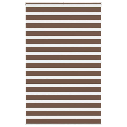 Zebra rullegardin brun 145x200 cm stofbredde 140,9 cm polyester