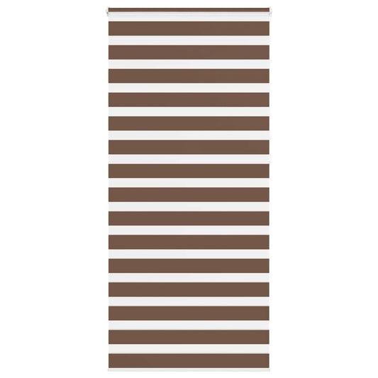 Zebra rullegardin brun 110x230 cm stofbredde 105,9 cm polyester
