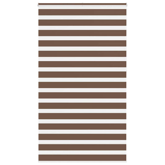 Zebra rullegardin brun 120x230 cm stofbredde 115,9 cm polyester