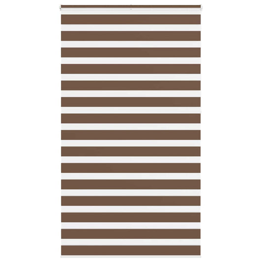 Zebra rullegardin brun 130x230 cm stofbredde 125,9 cm polyester
