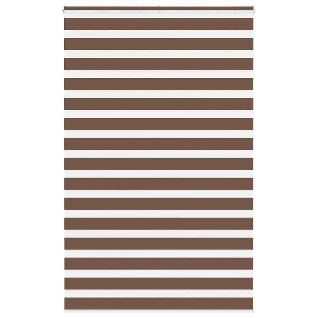 Zebra rullegardin brun 145x230 cm stofbredde 140,9 cm polyester