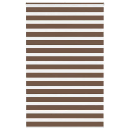 Zebra rullegardin brun 145x230 cm stofbredde 140,9 cm polyester