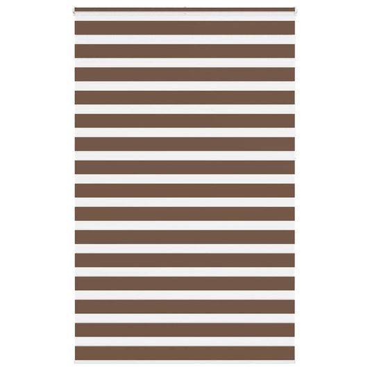 Zebra rullegardin brun 145x230 cm stofbredde 140,9 cm polyester