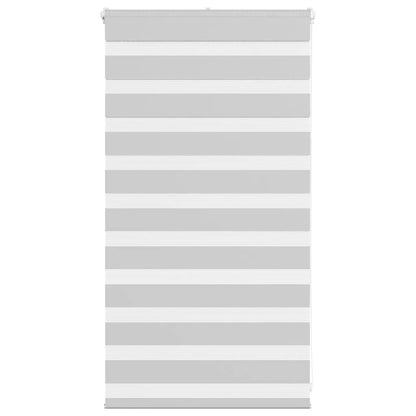 Zebra rullegardin lysegrå 80x100 cm stofbredde 75,9 cm polyester