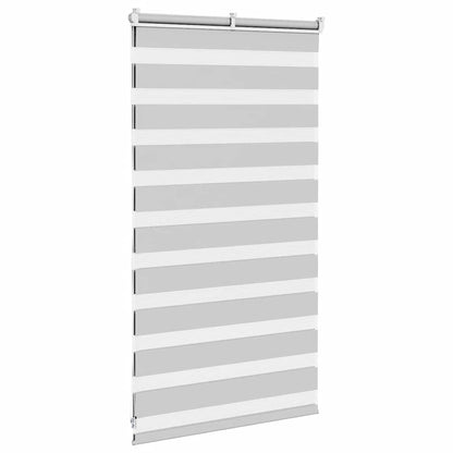 Zebra rullegardin lysegrå 80x100 cm stofbredde 75,9 cm polyester