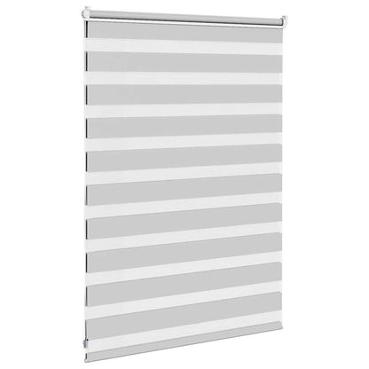 Zebra rullegardin lysegrå 95x100 cm stofbredde 90,9 cm polyester