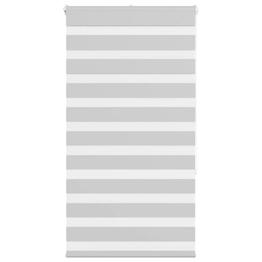 Zebra rullegardin lysegrå 90x150 cm stofbredde 85,9 cm polyester