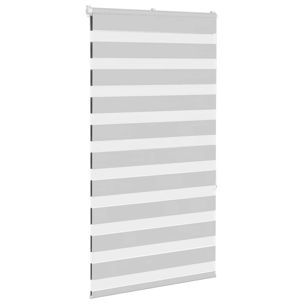 Zebra rullegardin lysegrå 90x150 cm stofbredde 85,9 cm polyester
