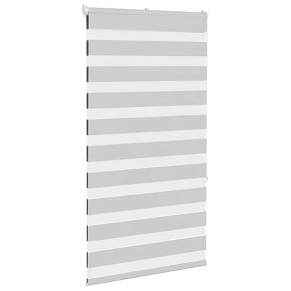 Zebra rullegardin lysegrå 90x150 cm stofbredde 85,9 cm polyester