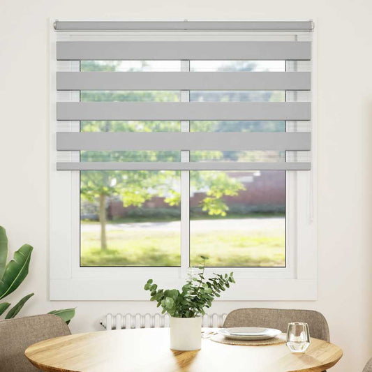 Zebrarollo Hellgrau 120x150 cm Stoffbreite 115,9 cm Polyester
