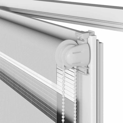 Zebrarollo Hellgrau 50x230 cm Stoffbreite 45,9 cm Polyester