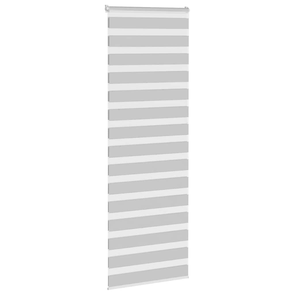 Zebra rullegardin lysegrå 80x230 cm stofbredde 75,9 cm polyester