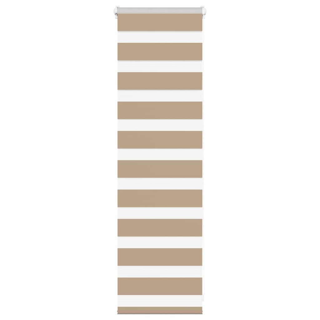 Zebra rullegardin sandbrun 45x100 cm stofbredde 40,9 cm polyester