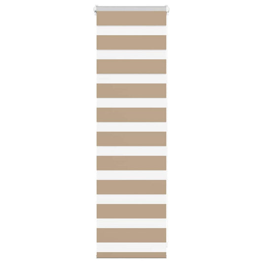 Zebra rullegardin sandbrun 45x100 cm stofbredde 40,9 cm polyester