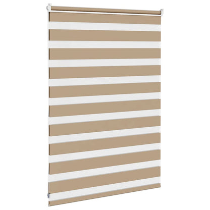 Zebra rullegardin sandbrun 105x100 cm stofbredde 100,9 cm polyester
