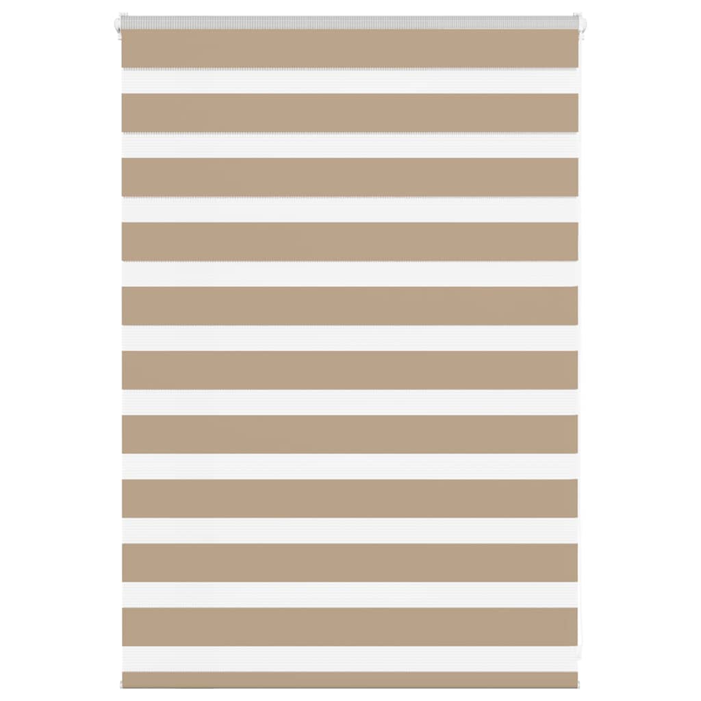 Zebra rullegardin sandbrun 110x100 cm stofbredde 105,9 cm polyester