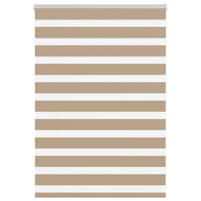 Zebra rullegardin sandbrun 110x100 cm stofbredde 105,9 cm polyester