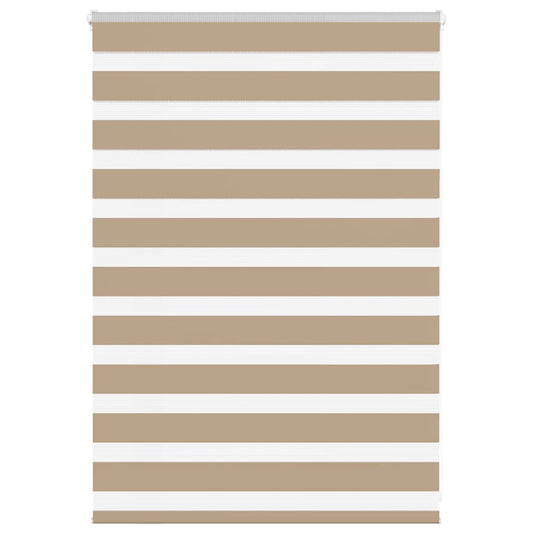 Zebra rullegardin sandbrun 110x100 cm stofbredde 105,9 cm polyester