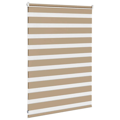 Zebra rullegardin sandbrun 110x100 cm stofbredde 105,9 cm polyester