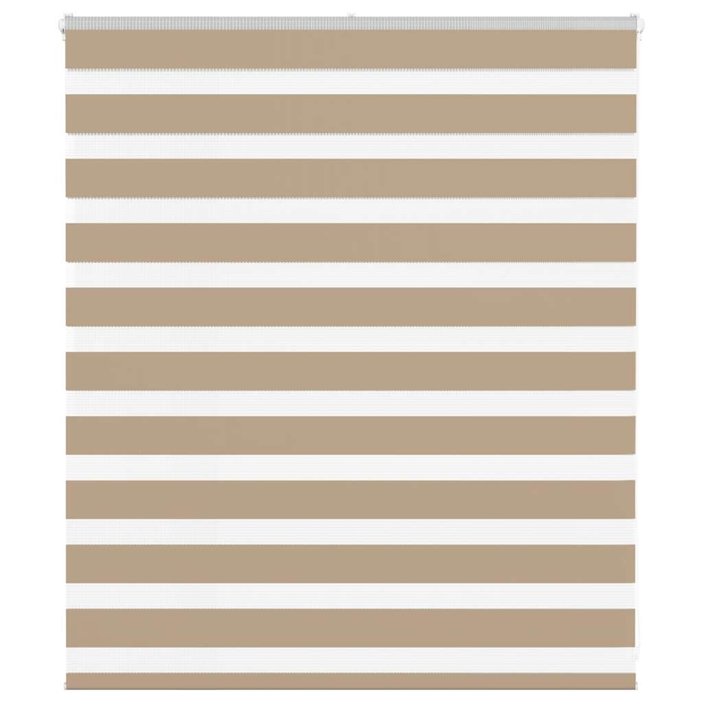 Zebra rullegardin sandbrun 120x100 cm stofbredde 115,9 cm polyester