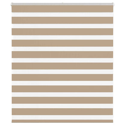 Zebra rullegardin sandbrun 135x100 cm stofbredde 130,9 cm polyester