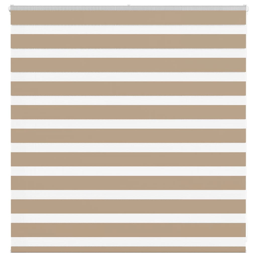 Zebra rullegardin sandbrun 140x100 cm stofbredde 135,9 cm polyester