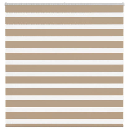 Zebra rullegardin sandbrun 140x100 cm stofbredde 135,9 cm polyester