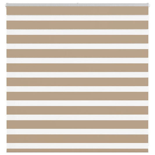 Zebra rullegardin sandbrun 140x100 cm stofbredde 135,9 cm polyester
