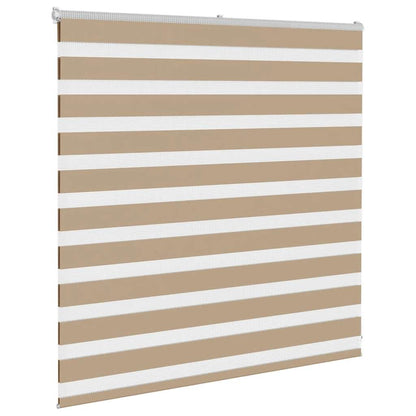 Zebra rullegardin sandbrun 140x100 cm stofbredde 135,9 cm polyester
