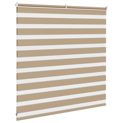 Zebra rullegardin sandbrun 140x100 cm stofbredde 135,9 cm polyester