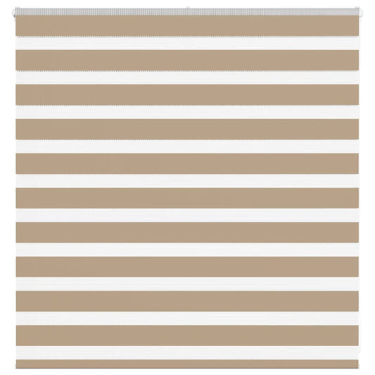 Zebra rullegardin sandbrun 145x100 cm stofbredde 140,9 cm polyester