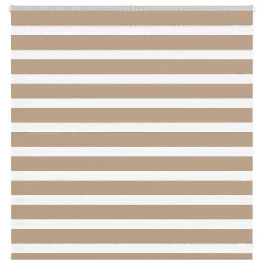 Zebra rullegardin sandbrun 150x100 cm stofbredde 145,9 cm polyester
