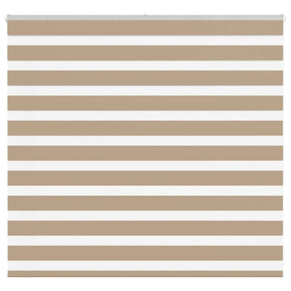 Zebra rullegardin sandbrun 155x100 cm stofbredde 150,9 cm polyester