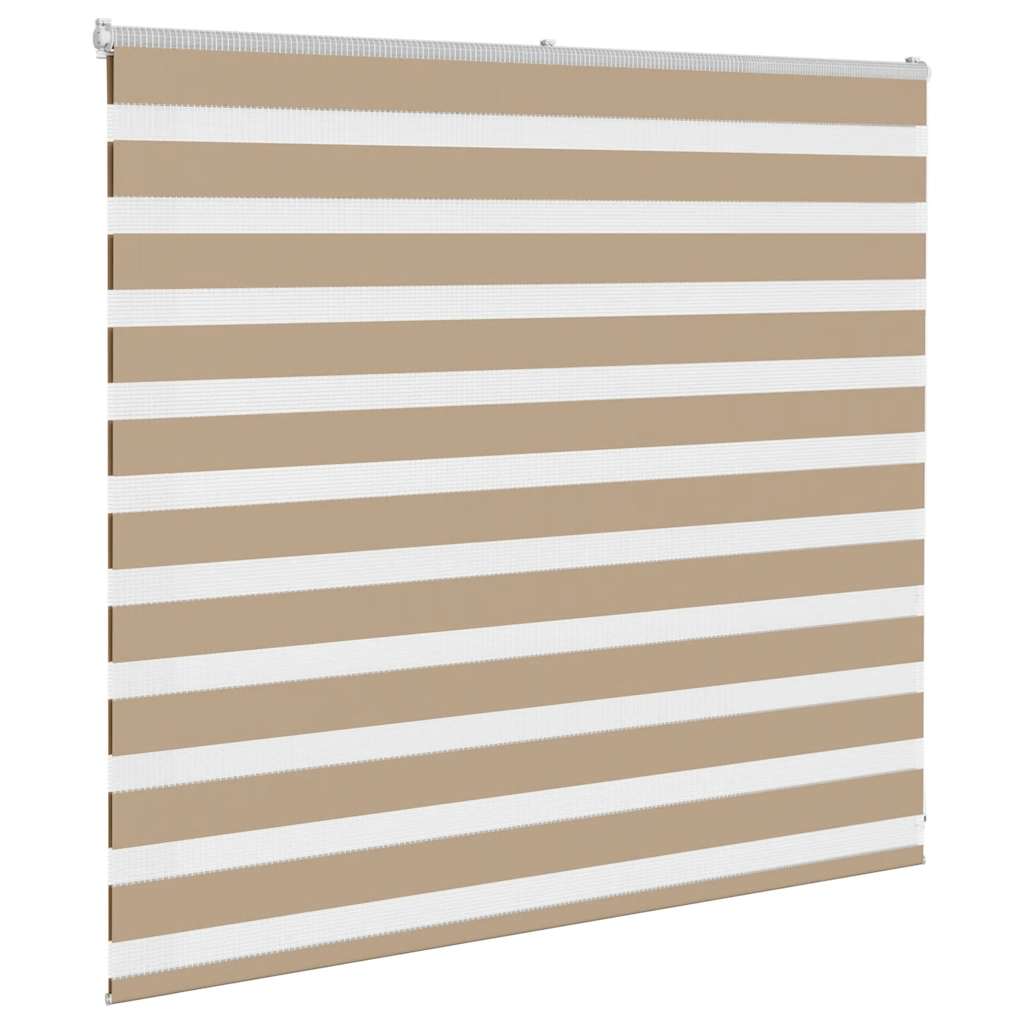 Zebra rullegardin sandbrun 155x100 cm stofbredde 150,9 cm polyester