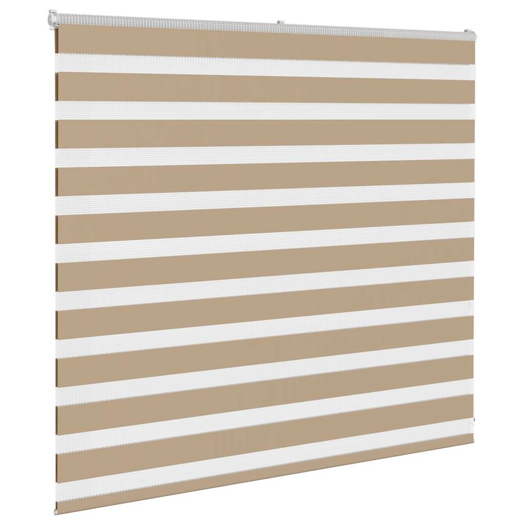 Zebra rullegardin sandbrun 165x100 cm stofbredde 160,9 cm polyester