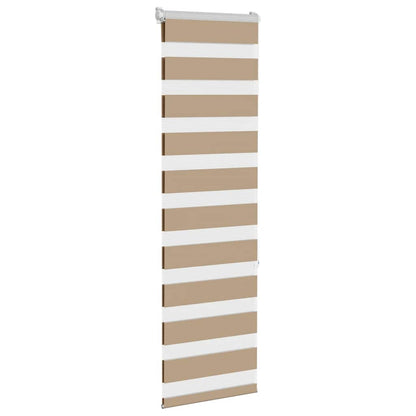 Zebra rullegardin sandbrun 40x150 cm stofbredde 35,9 cm polyester