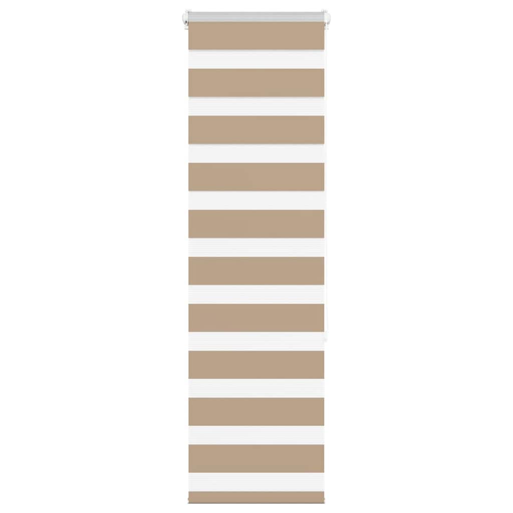 Zebra rullegardin sandbrun 45x150 cm stofbredde 40,9 cm polyester