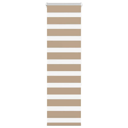 Zebra rullegardin sandbrun 45x150 cm stofbredde 40,9 cm polyester