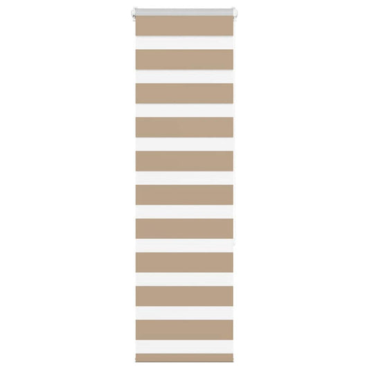 Zebra rullegardin sandbrun 45x150 cm stofbredde 40,9 cm polyester