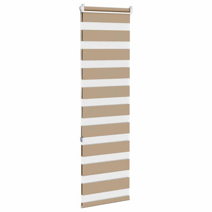 Zebra rullegardin sandbrun 45x150 cm stofbredde 40,9 cm polyester