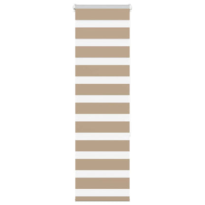 Zebra rullegardin sandbrun 50x150 cm stofbredde 45,9 cm polyester