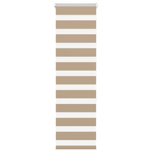 Zebra rullegardin sandbrun 50x150 cm stofbredde 45,9 cm polyester