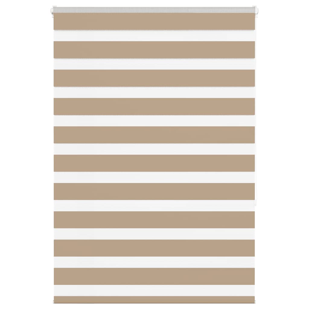 Zebra rullegardin sandbrun 105x150 cm stofbredde 100,9 cm polyester