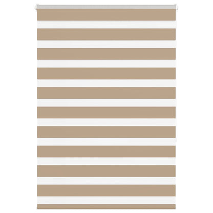 Zebra rullegardin sandbrun 105x150 cm stofbredde 100,9 cm polyester