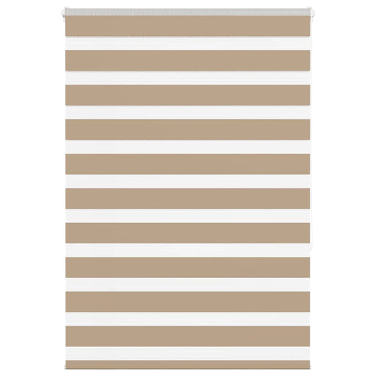 Zebra rullegardin sandbrun 105x150 cm stofbredde 100,9 cm polyester